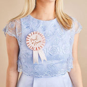 Maid of Honour Rose Gold Badge, Rose Gold Hen Party, Maid of Honour Rosette, Hen Party badge, Bridal shower badges, Mid Of Honour gift