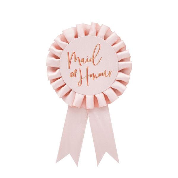 Maid of Honour Rose Gold Badge, Rose Gold Hen Party, Maid of Honour Rosette, Hen Party badge, Bridal shower badges, Mid Of Honour gift