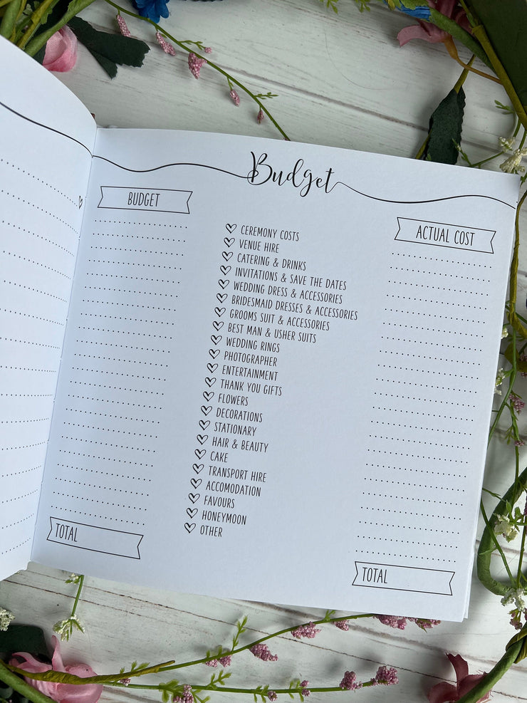 Personalised Wedding Planner Book