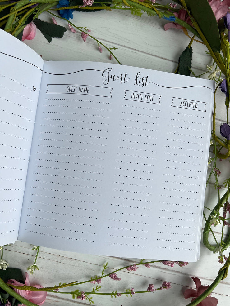 Personalised Wedding Planner Book