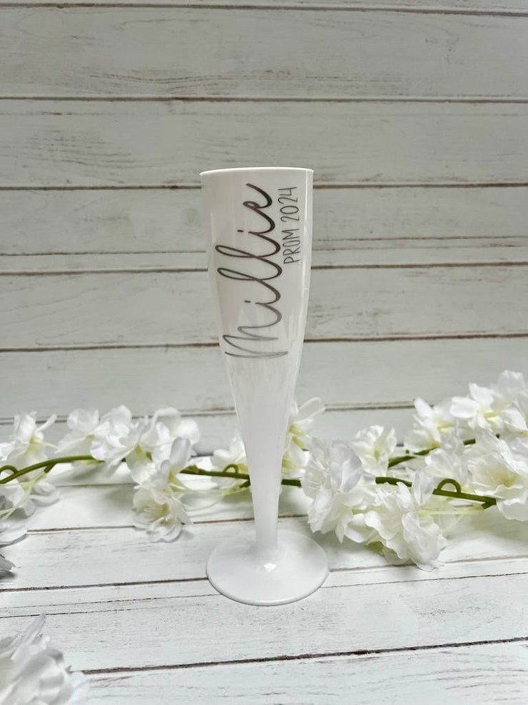 Personalised Prom Champagne Flute