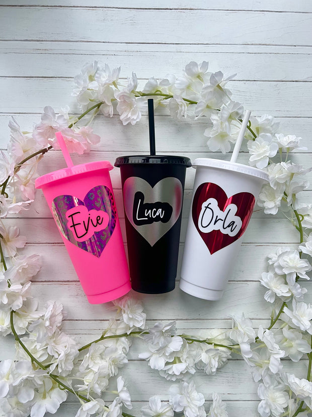 Personalised Cold Cup, Kids Tumbler, Valentines Day Gift, Hen Party Cups, Bachelorette Cups, Party Favours, Party Bag Alternative,