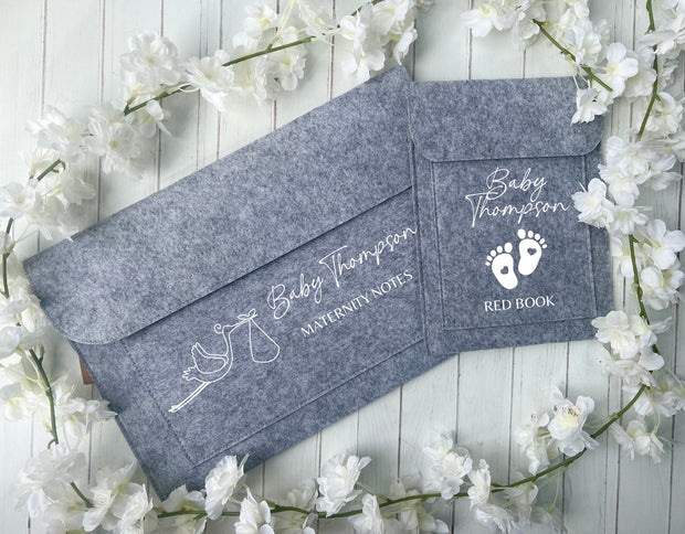 Personalised Maternity Notes Folder, Pregnancy Gift, Pregnancy Notes, Document Folder, Mum to Be Gift, IVF Gift
