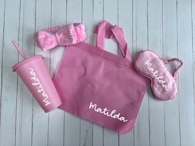 Sleepover Party Favours, Slumber Party Favours, Pamper Spa Party Favours, Sleepover Party Cups, Bachelorette Cups, Eye Mask, Headband