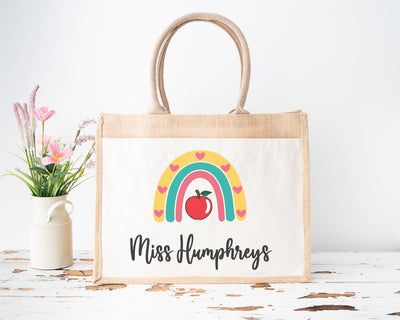 Personalised Teacher Tote Bag