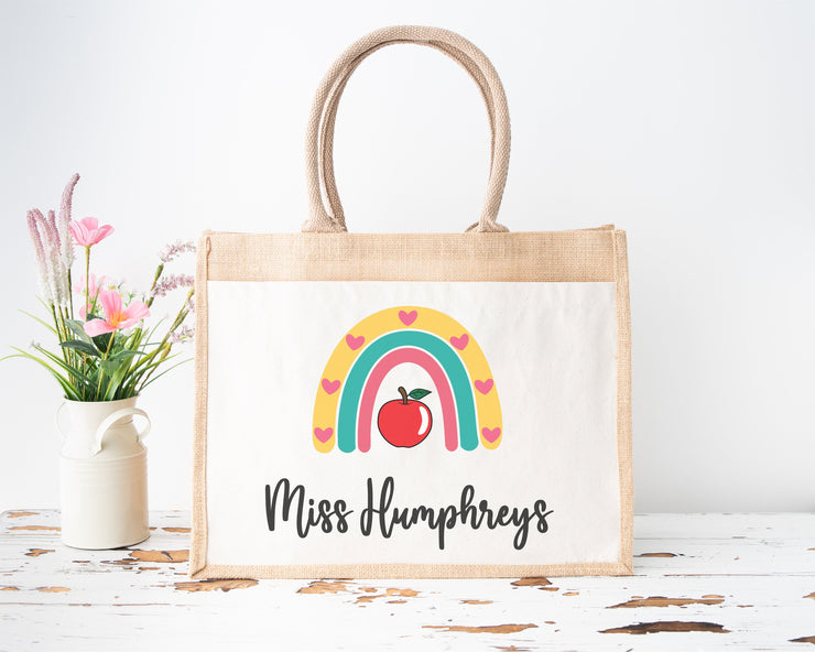 Personalised Teacher Tote Bag