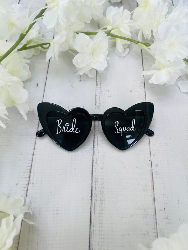 Personalised Bride To Be Sunglasses, Hen Do Sunglasses, Heart Sunglasses, Bachelorette Bridal Shower Sunglasses, Custom Sunglasses, Wedding
