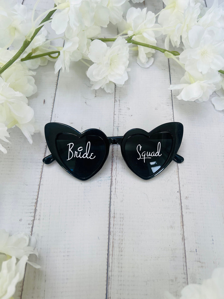 Personalised Bride To Be Sunglasses, Hen Do Sunglasses, Heart Sunglasses, Bachelorette Bridal Shower Sunglasses, Custom Sunglasses, Wedding