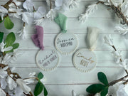 Personalised Wedding Hanger Tag, Bride to be hanger, Bridesmaid gifts, Hanger tags, gift tag, Bridal shower hanger charms