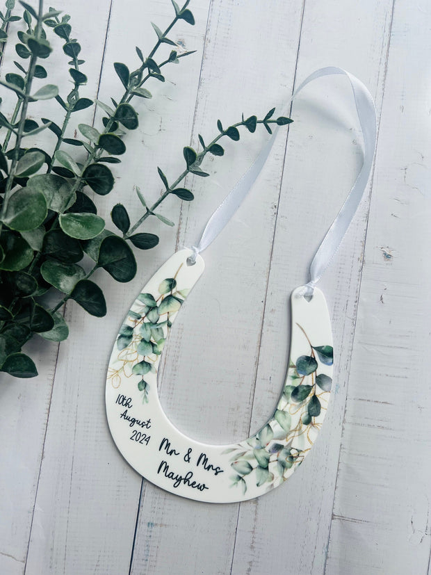Personalised Lucky Horseshoe Wedding Gift, Wedding Gift, Just Married Gifts, Wedding Keepsake, Custom Wedding Gift, Good Luck Gift