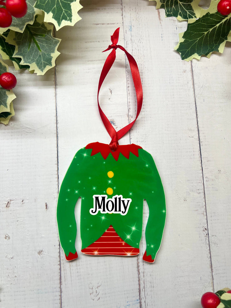 Personalised Christmas Sweater Bauble