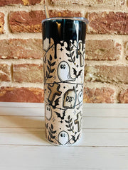 Fall Halloween Travel coffee Cup, halloween Mug, Coffee Cup with lid, Fall Tumbler, cute ghost cup, Halloween Tumbler