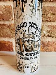 Fall Halloween Travel coffee Cup, halloween Mug, Coffee Cup with lid, Fall Tumbler, cute ghost cup, Halloween Tumbler