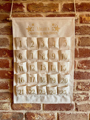 Personalised Fabric Christmas Advent Calendar