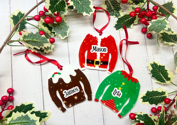 Personalised Christmas Sweater Bauble
