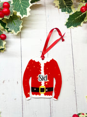 Personalised Christmas Sweater Bauble