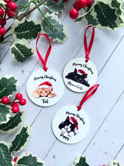 Personalised Cat Christmas Bauble