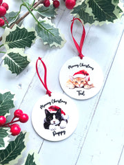 Personalised Cat Christmas Bauble