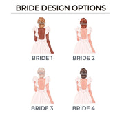 Personalised Bride Compact Mirror