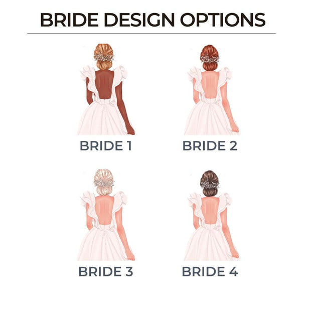 Personalised Bride Compact Mirror