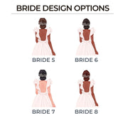 Personalised Bride Compact Mirror