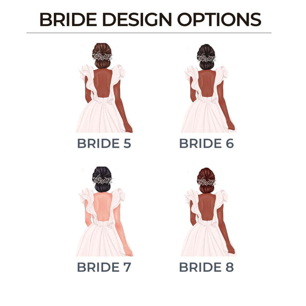 Personalised Bride Compact Mirror