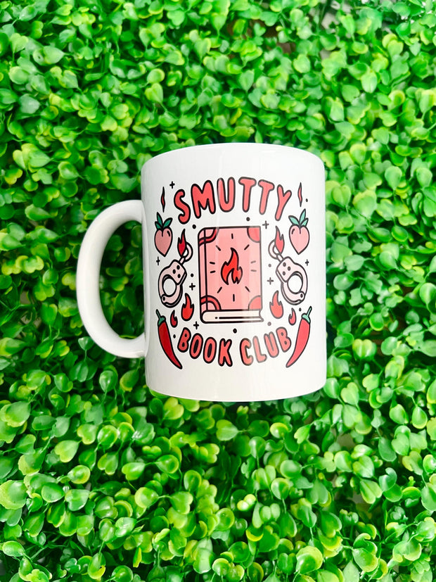 Smutty book club mug, book lover gift, funny valentine gift, coffee cup, smut girl, gift for her