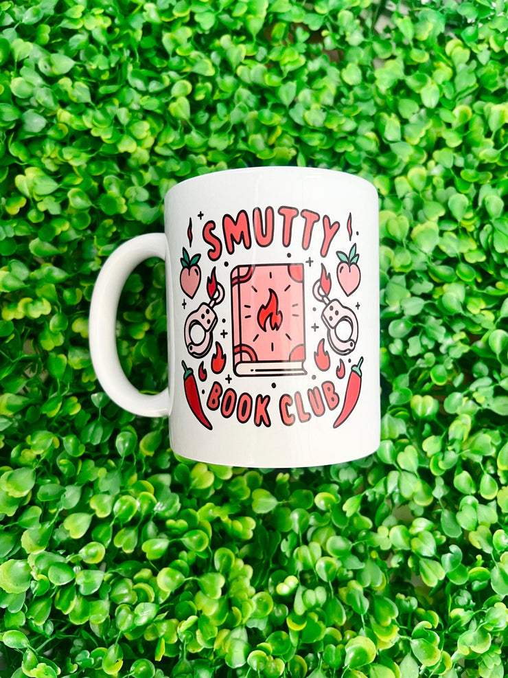 Smutty book club mug, book lover gift, funny valentine gift, coffee cup, smut girl, gift for her