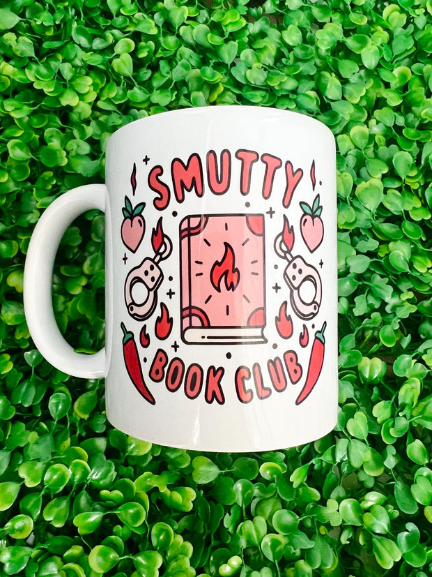 Smutty book club mug, book lover gift, funny valentine gift, coffee cup, smut girl, gift for her