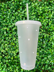 Personalised Bride Name Pearl Tumbler Cup