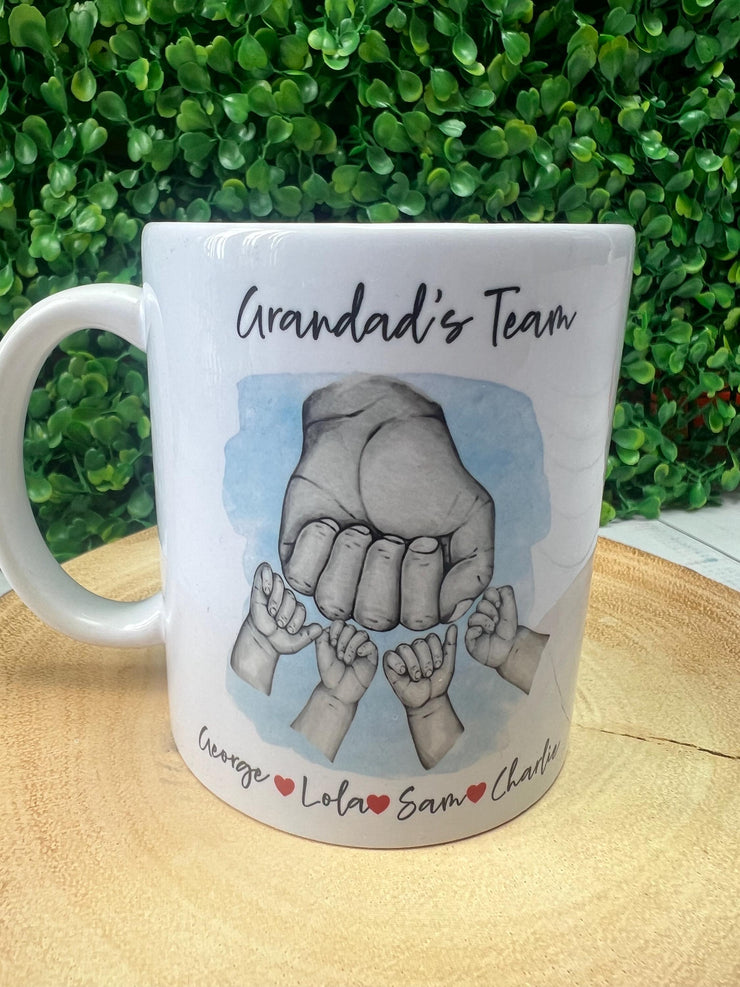 Personalised Grandad Fist Bump Mug