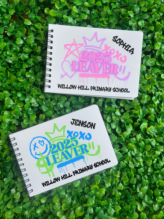 Personalised School Leavers Book, Year 6 School Leavers Message Book, Class of 2025, Year 6 Keepsake, Last Day Of Primary School, Graffiti