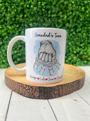Personalised Dad's Team Fist Bump Mug