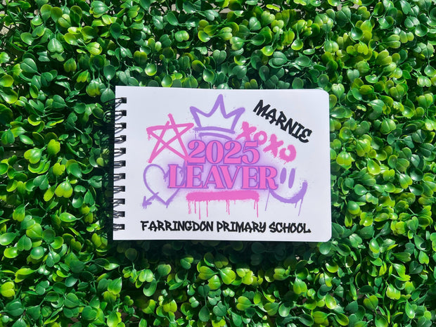 Personalised School Leavers Book, Year 6 School Leavers Message Book, Class of 2025, Year 6 Keepsake, Last Day Of Primary School, Graffiti