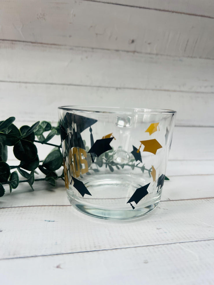 Personalised Graduation Glass Mug