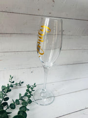 Personalised Graduation Champagne Flute