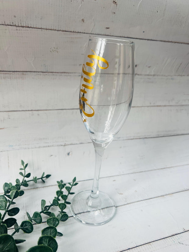 Personalised Graduation Champagne Flute