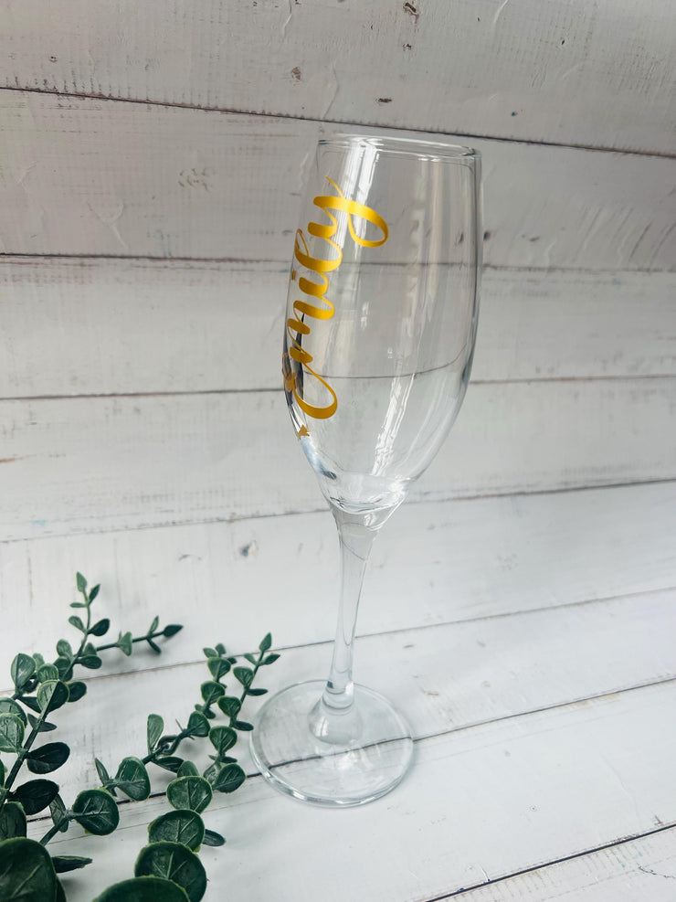 Personalised Graduation Champagne Flute