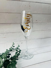 Personalised Graduation Champagne Flute