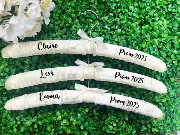 Personalised Satin Prom Dress Hanger