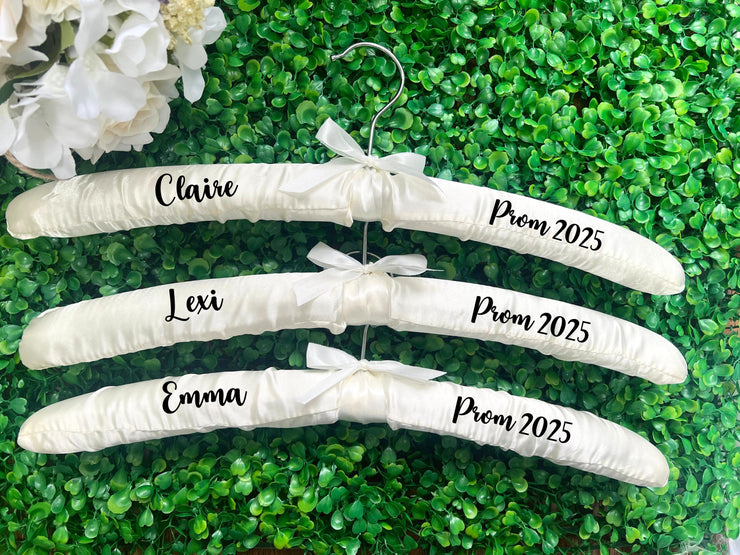 Personalised Satin Prom Dress Hanger
