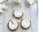 Personalised Bride Compact Mirror