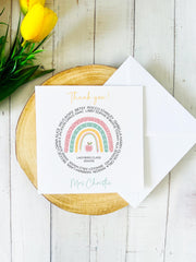 Class Personalised Thank you Teacher Card