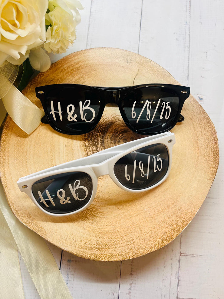 Personalised Wedding Sunglasses, Heart Sunglasses, Sunglasses, Custom Sunglasses, Wedding decorations , Wedding photo accessories, Favours