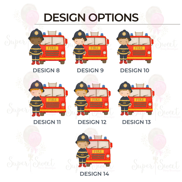 Personalised Fireman Birthday Card