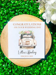 Personalised Wedding Card