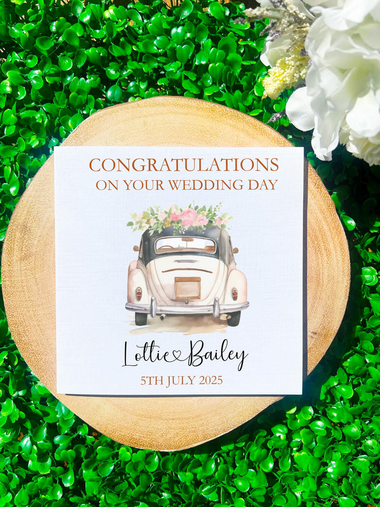 Personalised Wedding Card