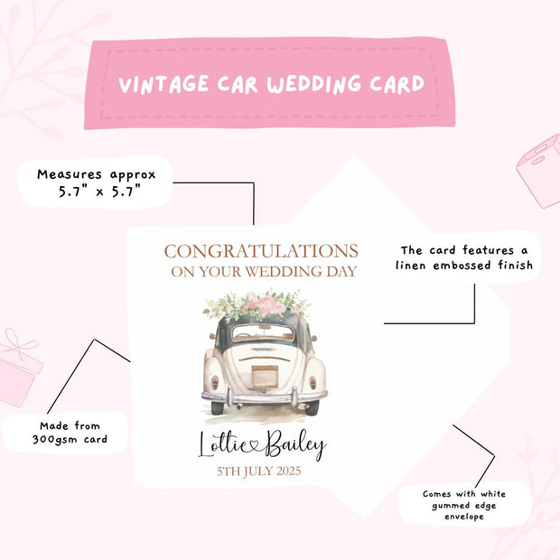 Personalised Wedding Card