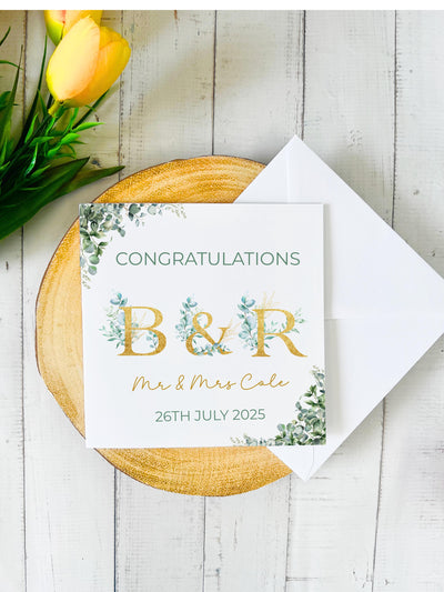 Personalised Wedding Card