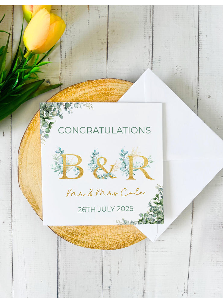 Personalised Wedding Card